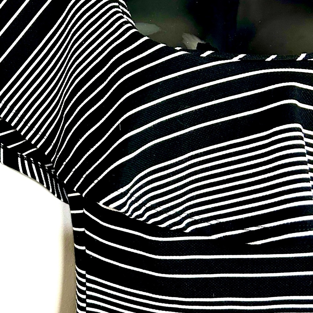 Couture Black and White Midi Dress NWOT - Picture 7 of 12